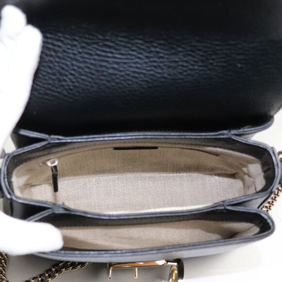 Gucci Interlocking G Shoulder Bag Black - Picture 3 of 5